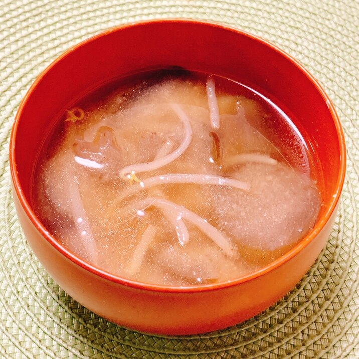 なすともやし♪お味噌汁✧˖°♡